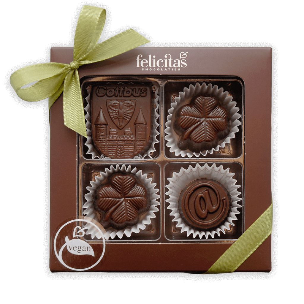 Pralinenquadrat 4er vegan