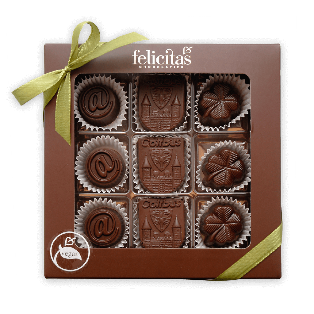 Pralinenquadrat 9er vegan