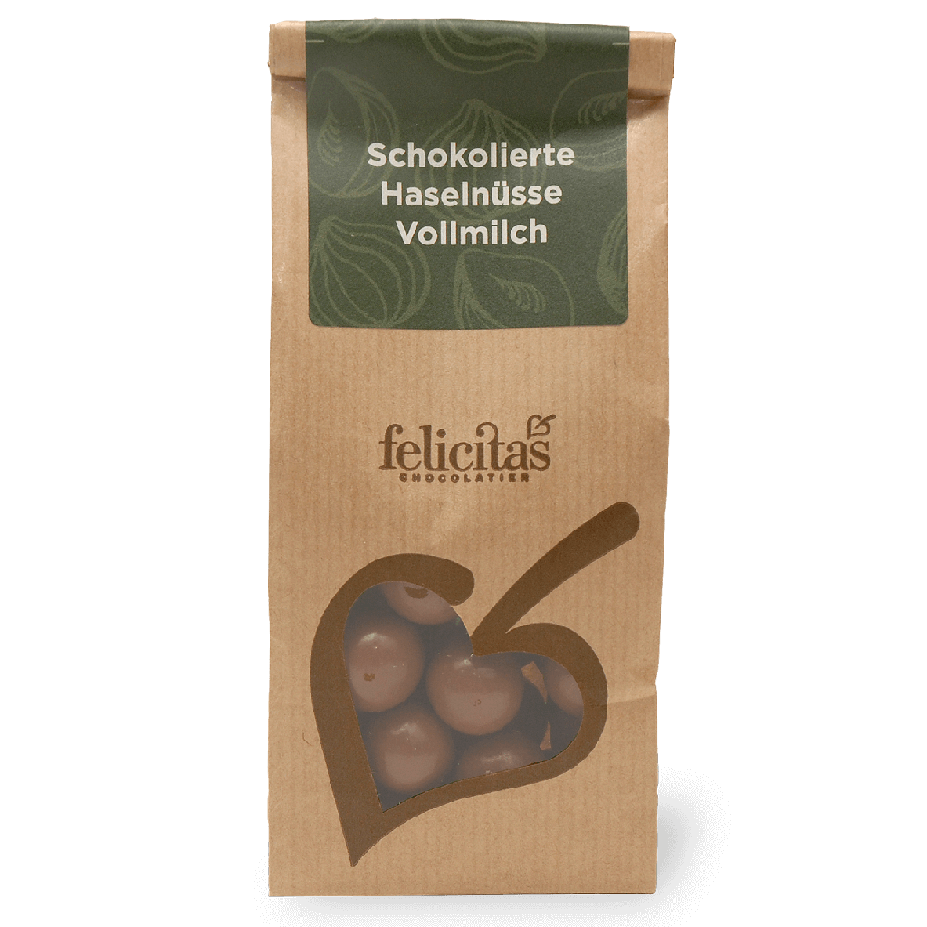 Schokolierte Haselnüsse 150g