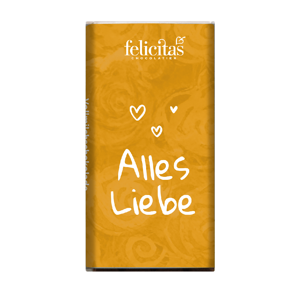 Schoko-Täfelchen "Alles Liebe" Vollmilch