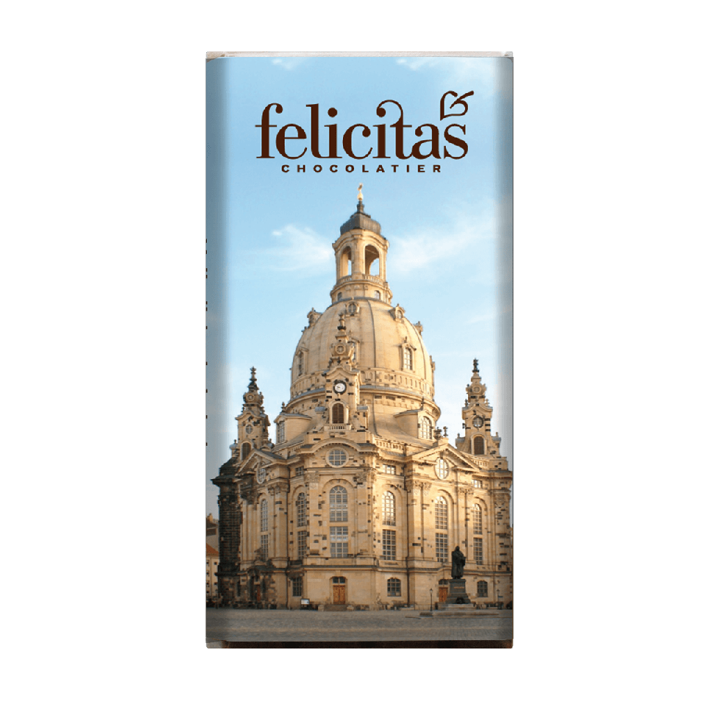 Schoko-Täfelchen Frauenkirche              Dresden Vollmilch