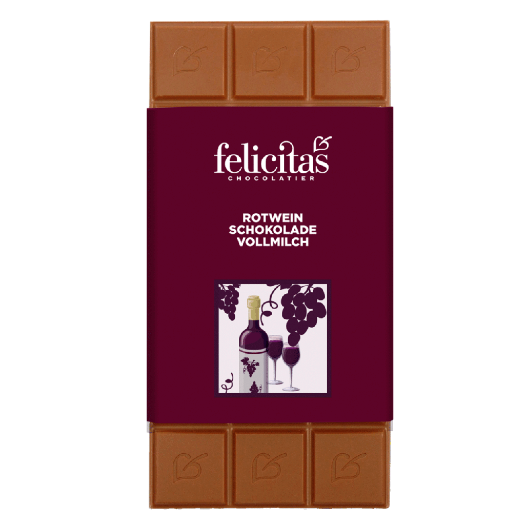 Tafelschokolade mit Rotwein 100g