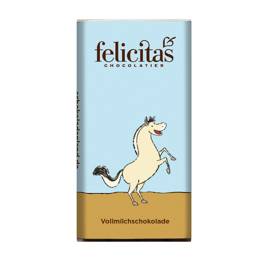 Schoko-Täfelchen Pferd Vollmilch