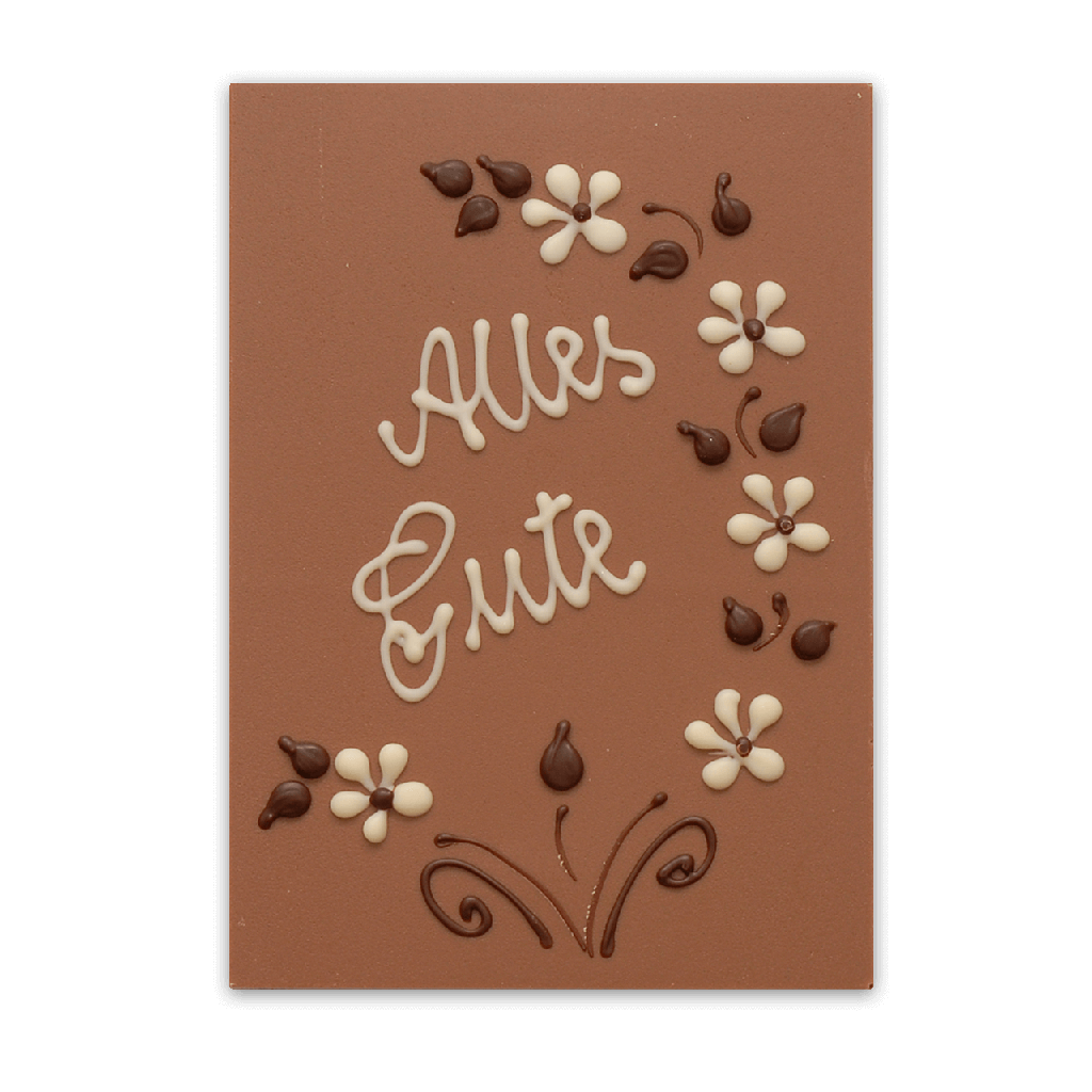 Schokokarte "Alles Gute"