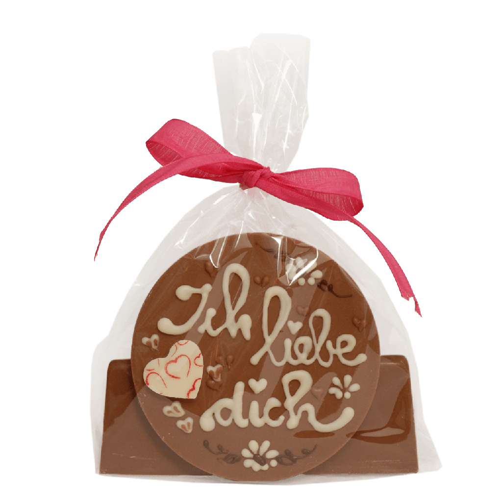 Valentinstagsorden an Tischkarte "Ich liebe Dich"