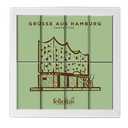 16er Schoko-Täfelchen Hamburg Zartbitter