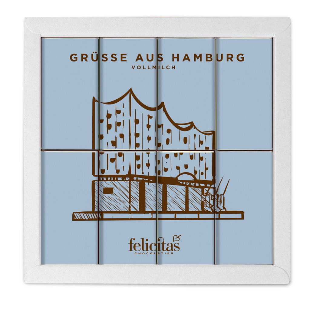 16er Schoko-Täfelchen Hamburg Vollmilch