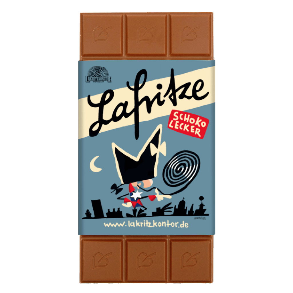Tafelschokolade Vollmilch mit Lakritz 100g