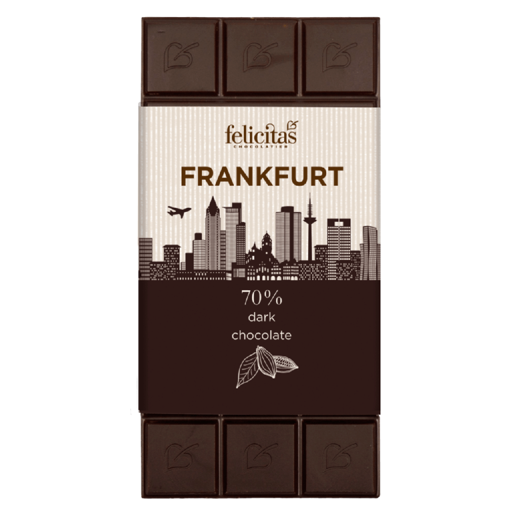 Tafelschokolade Extrabitter 70% Frankfurt 100g