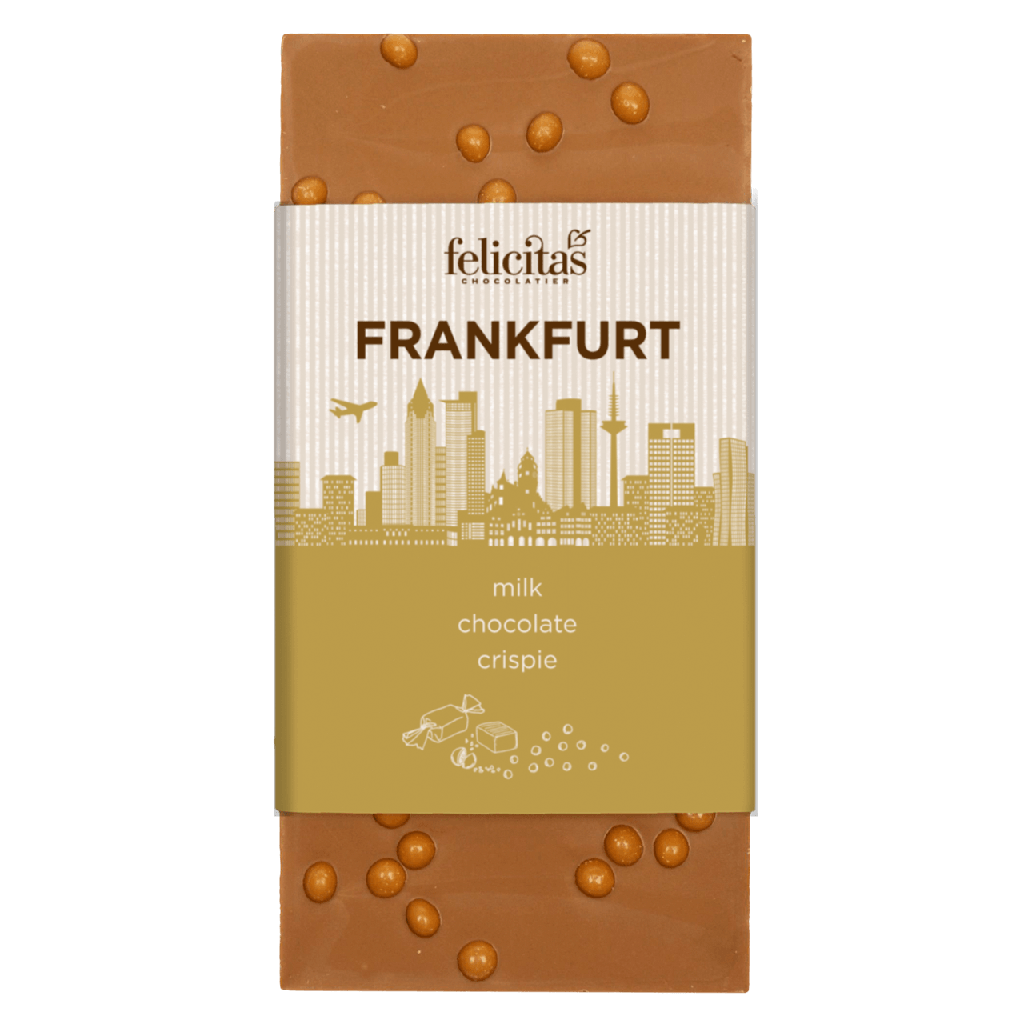 Tafelschokolade Karamell-Crispie Frankfurt 100g