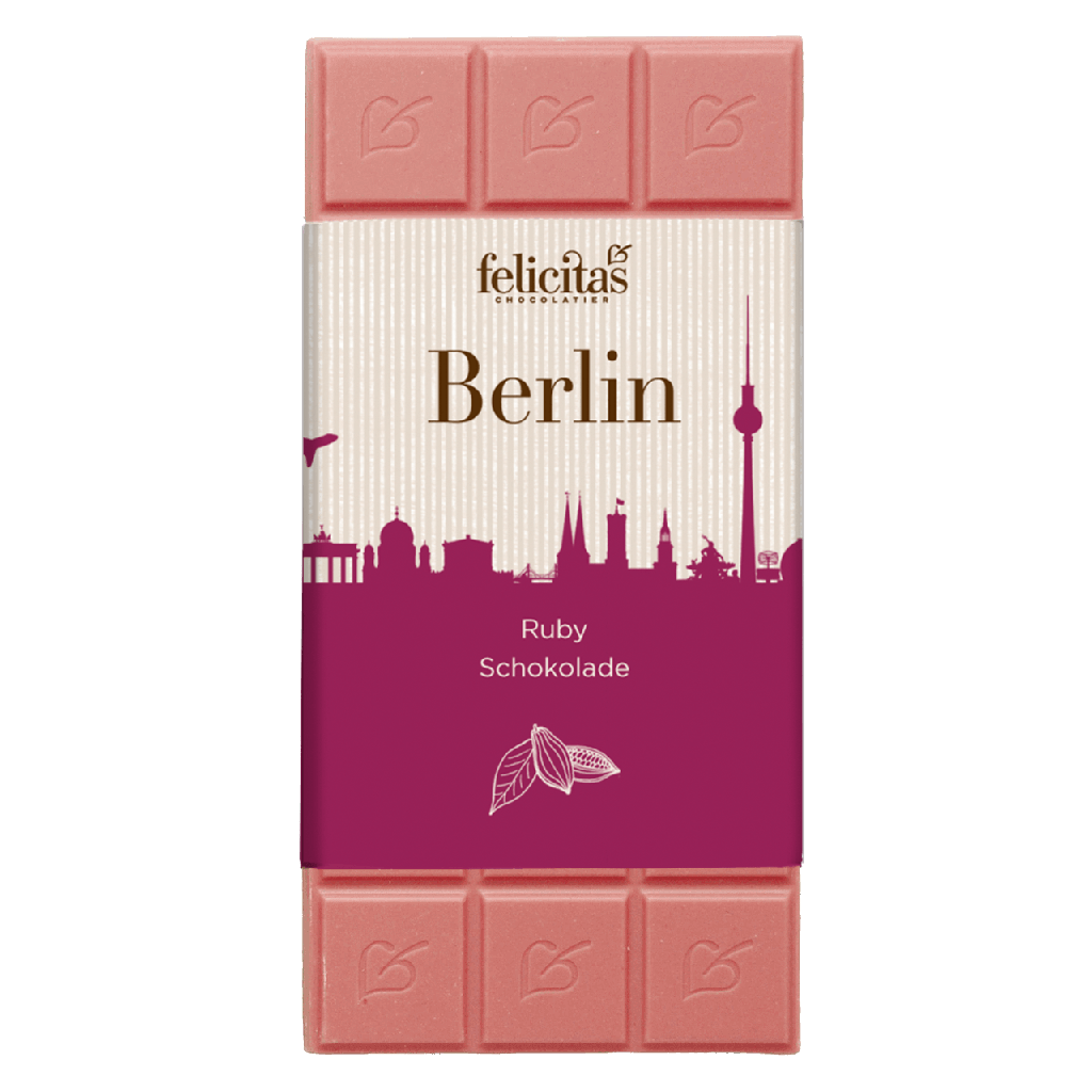 Tafelschokolade RUBY pur Berlin 100g