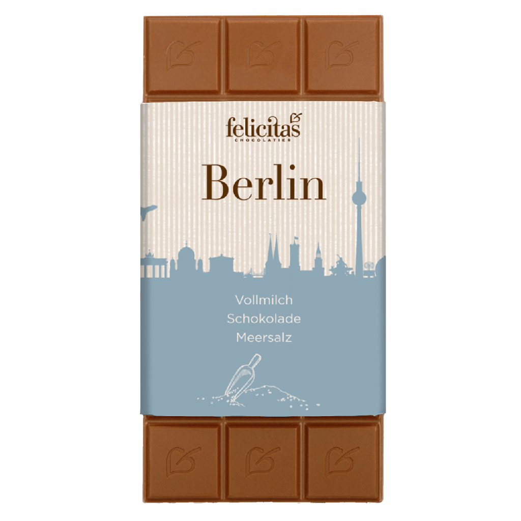 Tafelschokolade Vollmilch mit Meersalz Berlin 100g