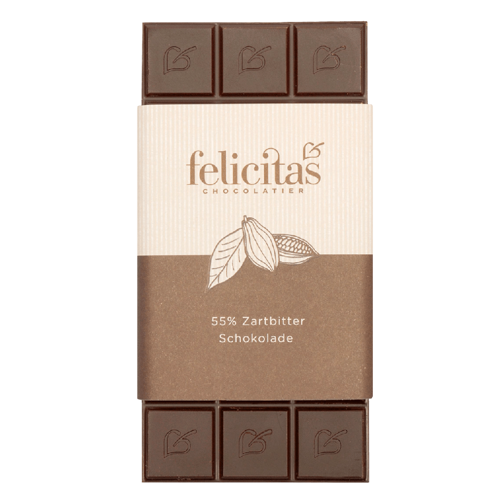 Tafelschokolade Zartbitter 55% Berlin 100g
