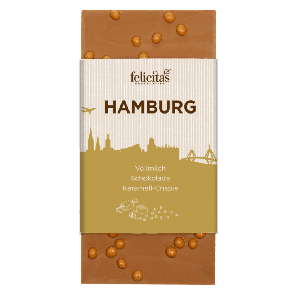 Tafelschokolade Vollmilch Crispieperlen Hamburg 100g