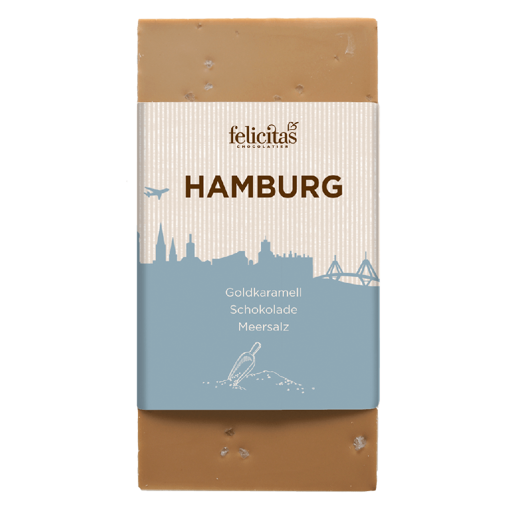 Tafelschokolade Hamburg Goldkaramell Meersalz 100g
