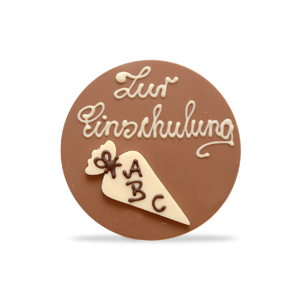 Schoko-Taler "Zur Einschulung"
