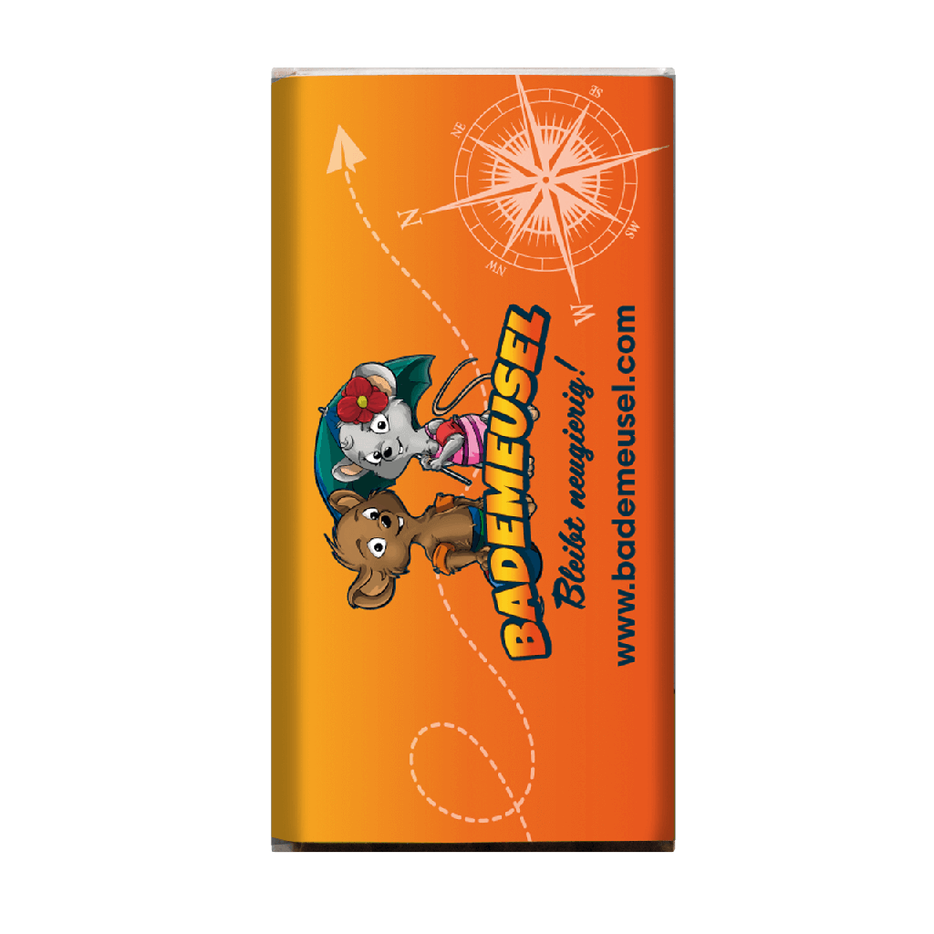 Schoko-Täfelchen Bademeusel