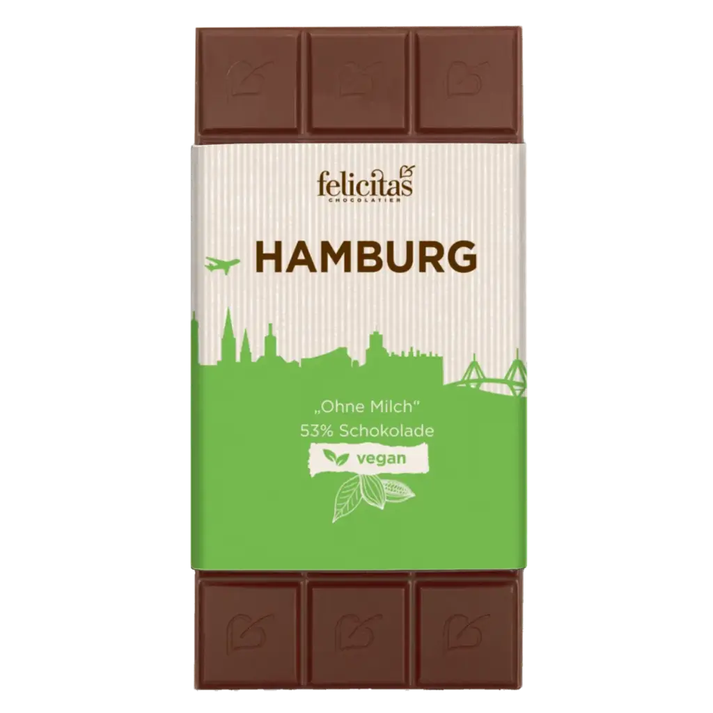 Tafelschokolade Vegan "Ohne Milch" Hamburg 100g