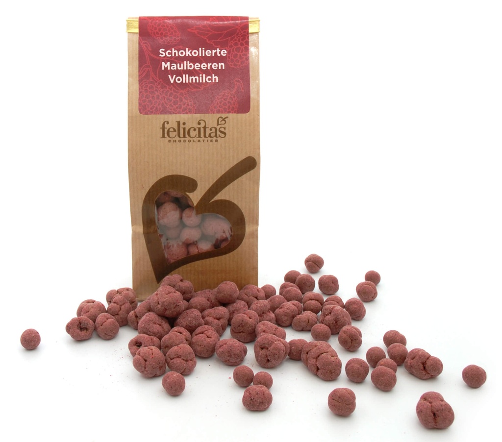 Schokolierte Maulbeeren 150g