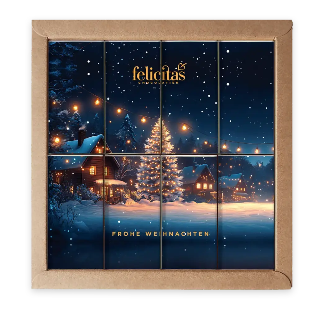 16er Schoko-Täfelchen Frohes Fest