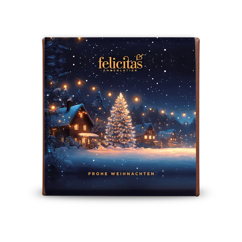 Pralinenquadrat 4er Frohes Fest