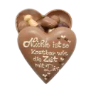 Schoko-Herz "Zeit mit dir" mit Pralinen