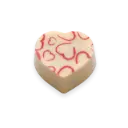 Herz-Praline mit roten Herzen100g