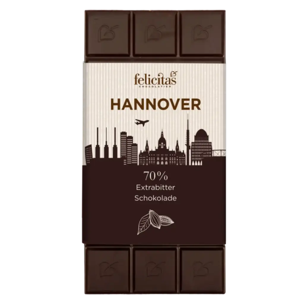 Tafelschokolade Extrabitter 70% Hannover 100g