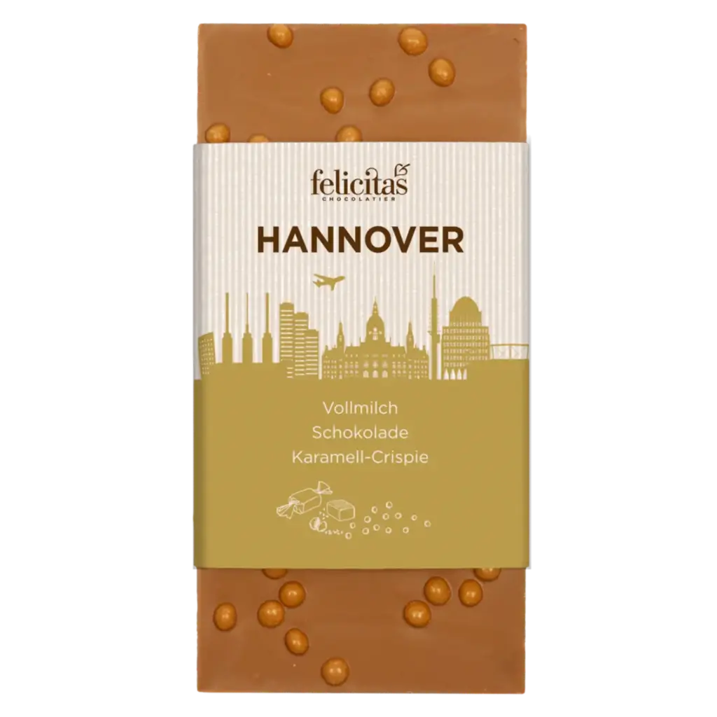 Tafelschokolade Vollmilch Crispieperlen Hannover 100g
