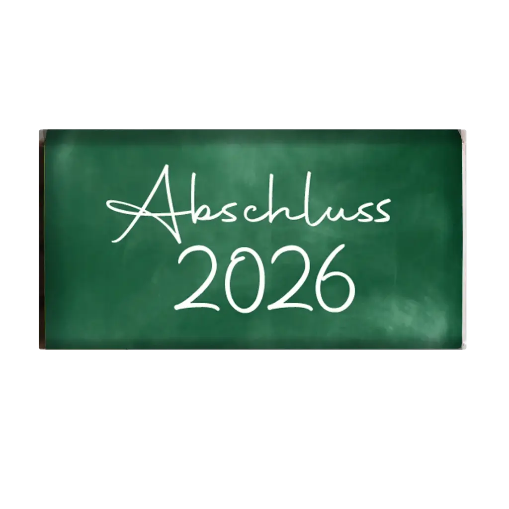 Schoko-Täfelchen Abschluss 2026