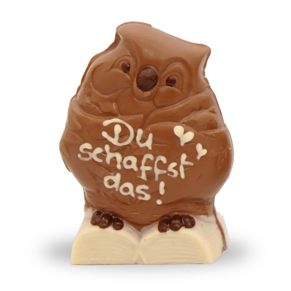 Eule aus Schokolade