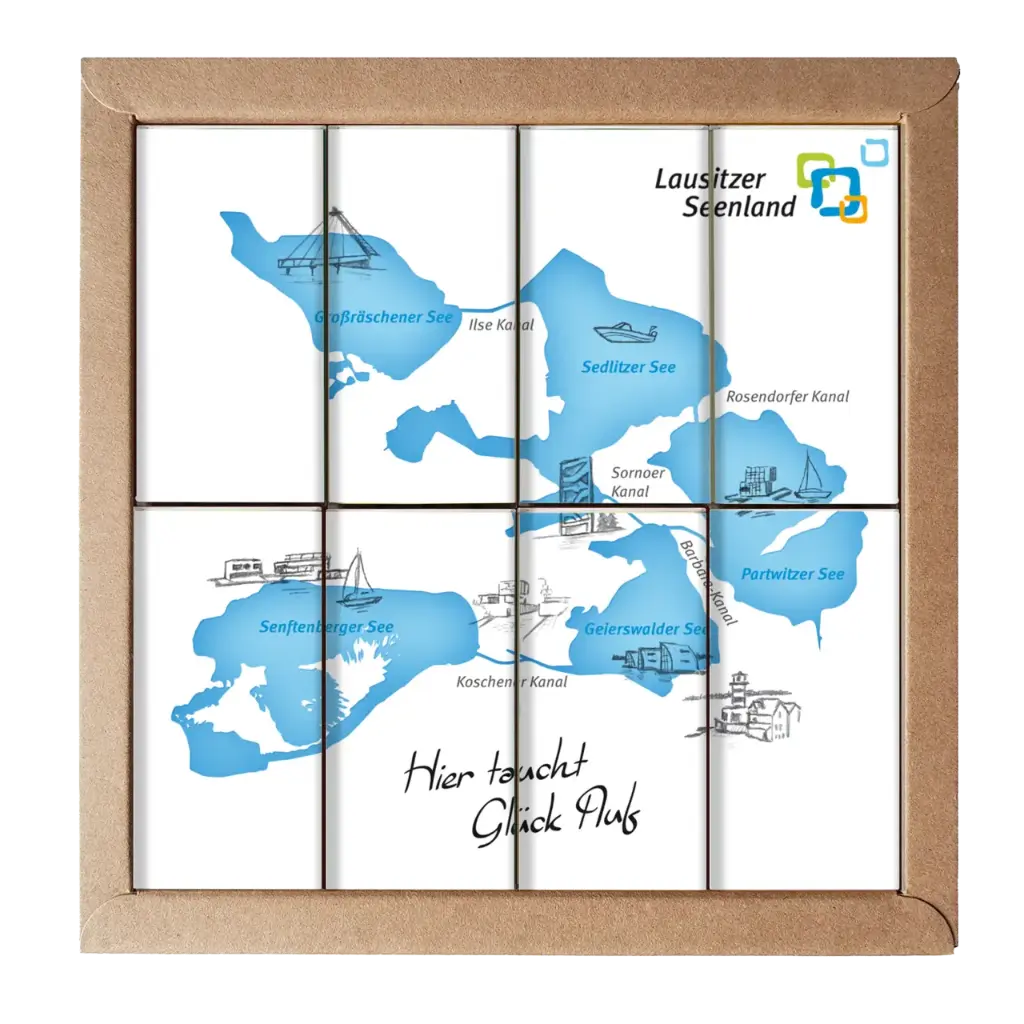 16er Schoko-Puzzle Lausitzer Seenland