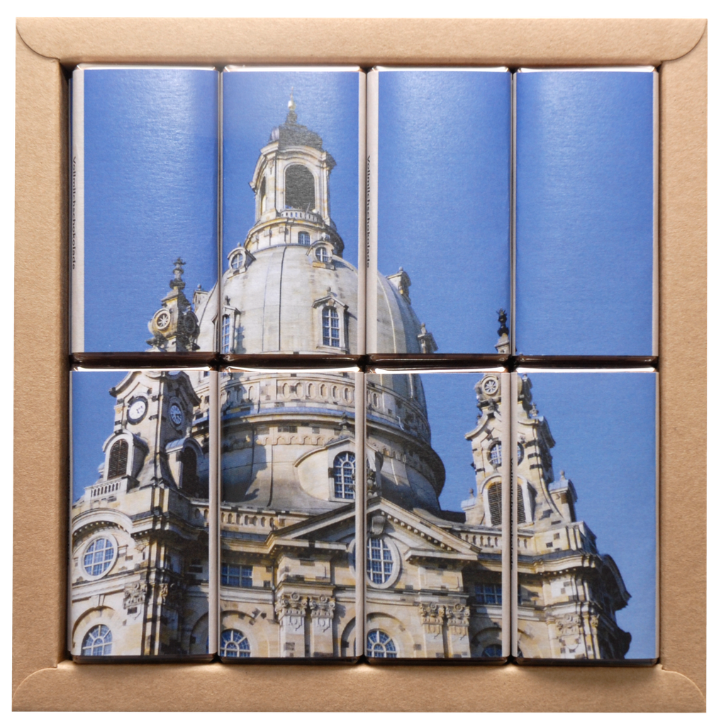 16er Schoko-Täfelchen Frauenkirche Dresden