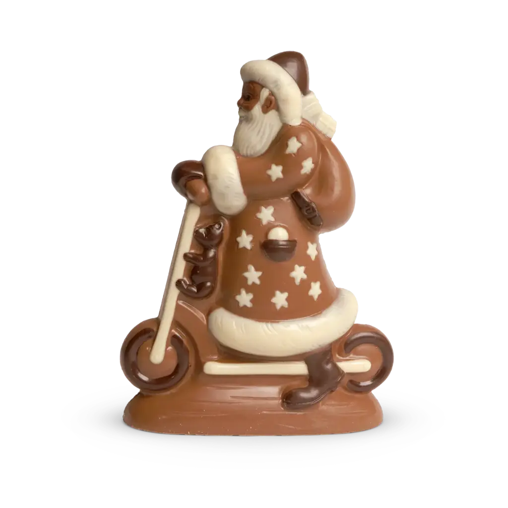 Weihnachtsmann mit Roller 
