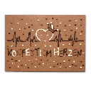 Schokokarte "Konfetti im Herzen"