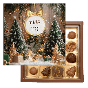 Pralinenquadrat Frohes Fest
