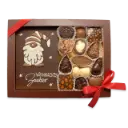 Geschenkset Weihnachtskarte und Pralinen in A5 Box 