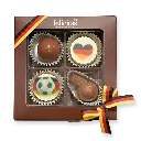 Pralinenquadrat 4er Fußball