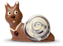 Schnecke aus Schokolade
