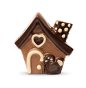 Pfefferkuchenhaus aus Schokolade