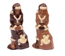 Weihnachtsfrau aus Schokolade