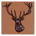 Schokoplatte Hirsch aus Schokolade