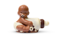 Baby auf Flasche aus Schokolade