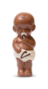 Baby mit Windeln aus Schokolade