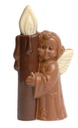 Engel mit Kerze aus Schokolade