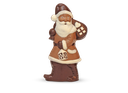 Weihnachtsmann mit Sack groß aus Schokolade