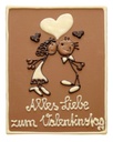 Valentinstagskarte Pärchen aus Schokolade