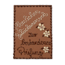 Schokokarte "Zur bestandenen Prüfung"
