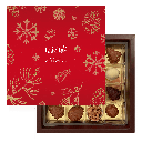 Pralinenquadrat weihnachtlich gefüllt