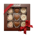 Pralinenquadrat Valentinstag